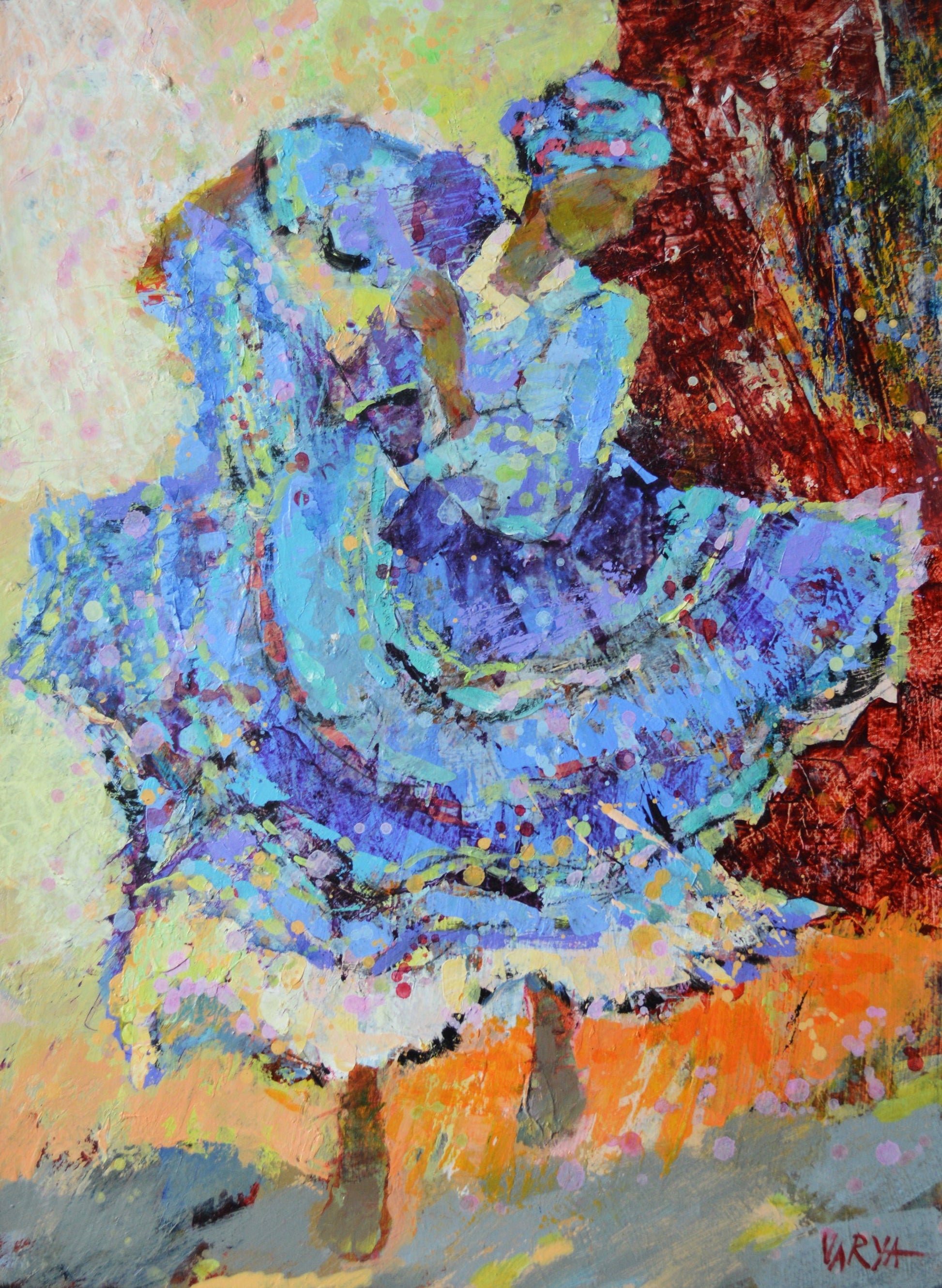 women dance acrylic paintings
